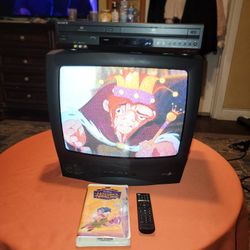 Zenith CRT 19" TV With Remote Plus Sony DVD/ VCR VHS Combo
