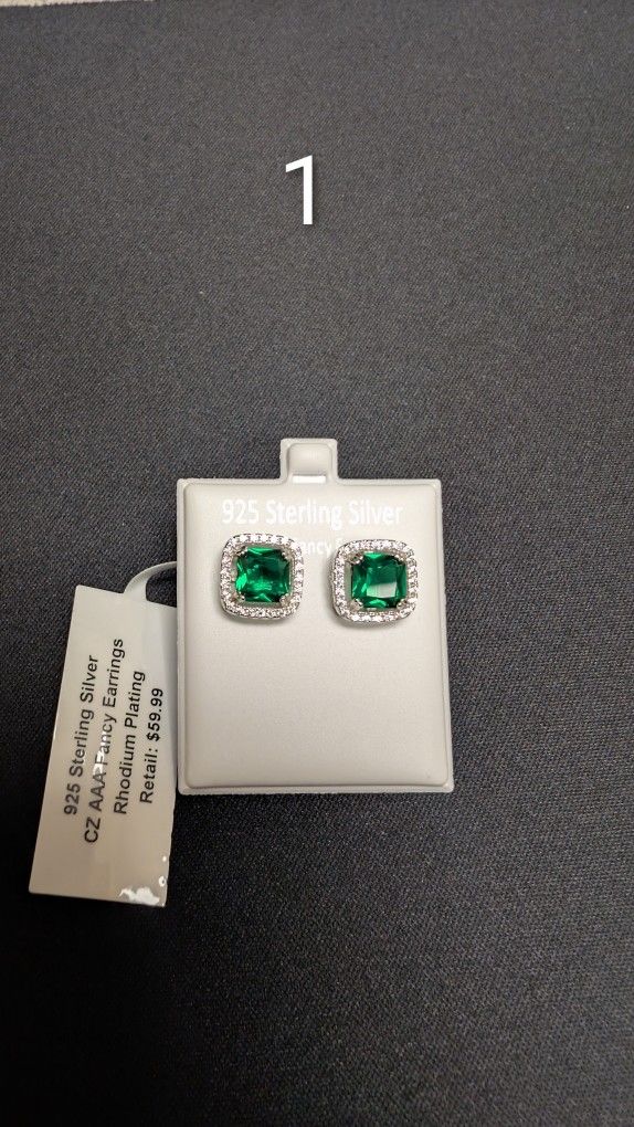 Solid .925 Sterling Silver Earrings