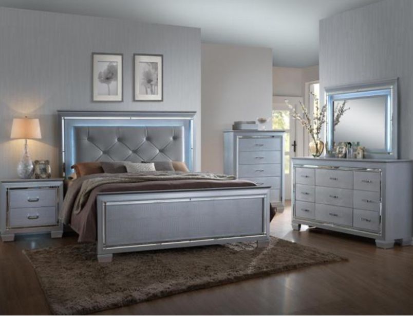 Lilian Bedroom Set 5pc Queen 🚛😍🧡