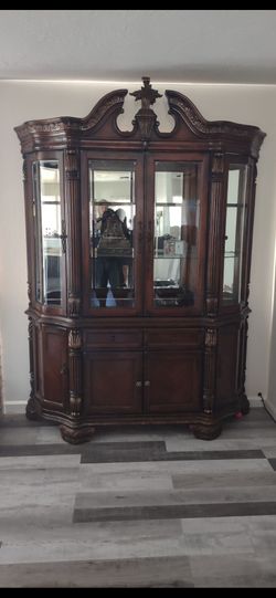 Cherry wood hutch