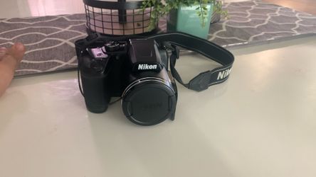 black Nikon COOLPIX B500 digital camera.