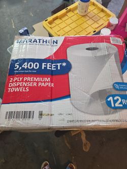 Please READ ENTIRE POST  12 Rolls Dispenser Paper Towels