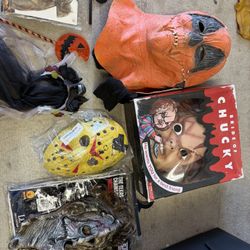 Different Halloween Accessories And Mask