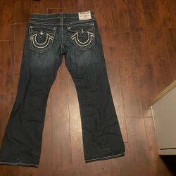 Bootcut True Religion Pants 38x/ White True Religion Hoodie Zip Up Size L