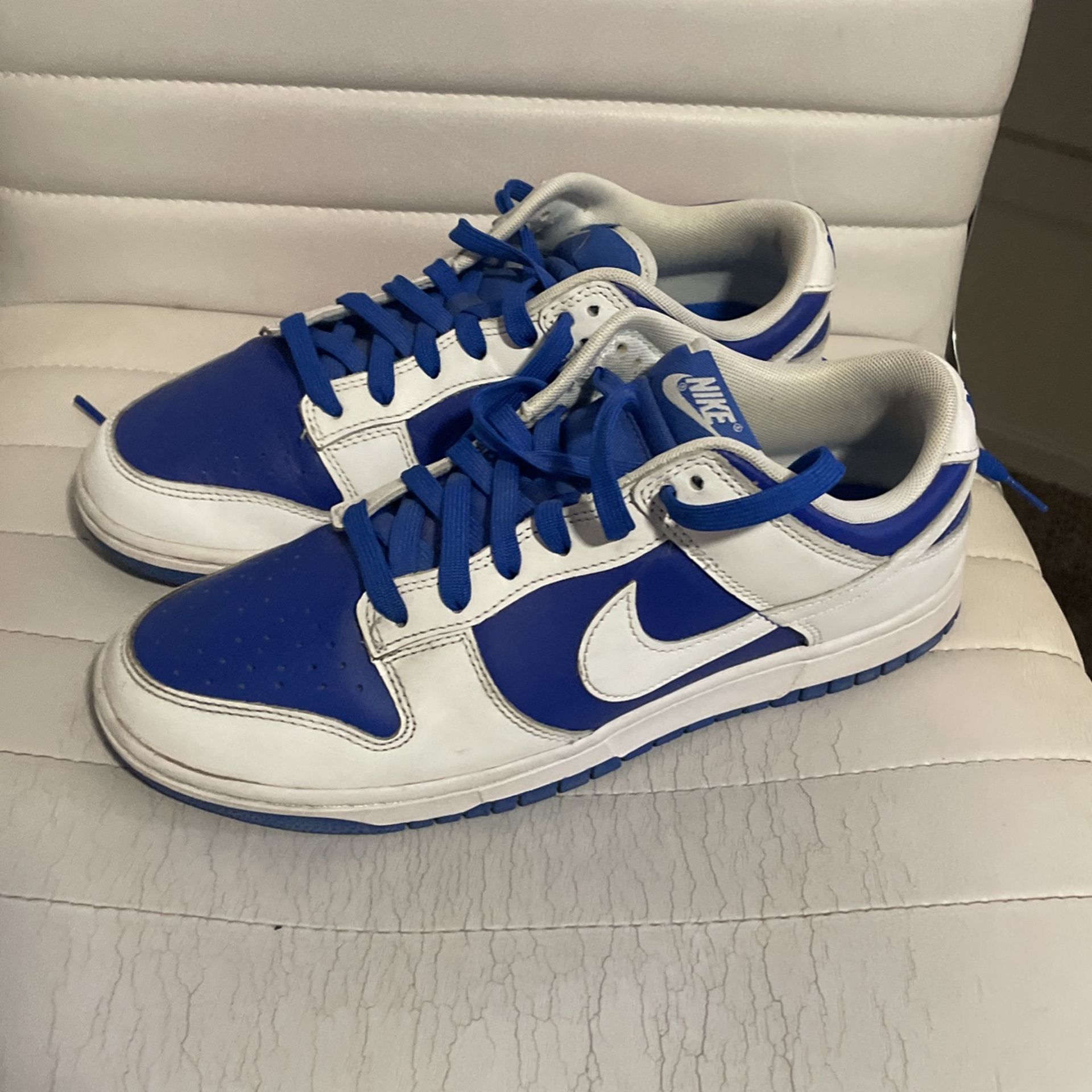 nike dunks racer blue white