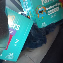 Pampers size 7 54&44 count