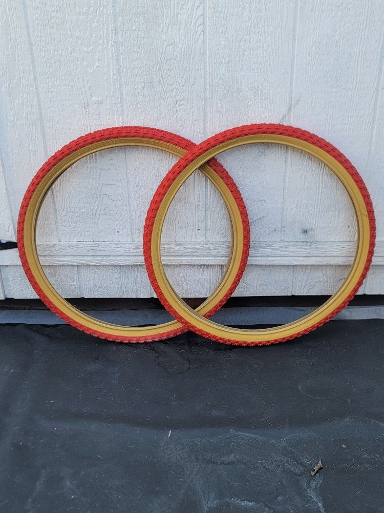 NEW Bmx Cruiser Tires 24x1.75 Knobby