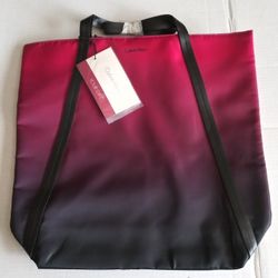 Calvin Klein OMBRE TOTE BAG, Deep Pink to Black New with Tag