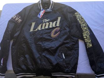 Pro Standard Cleveland Cavaliers City Edition Black Satin Varsity Jacket-3xl(t)