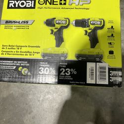 Ryobi 18v One Hp Drill Set Kit 