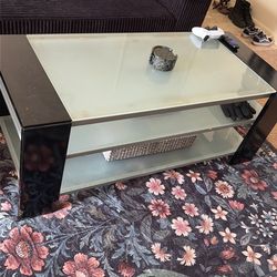Tempered glass coffee table