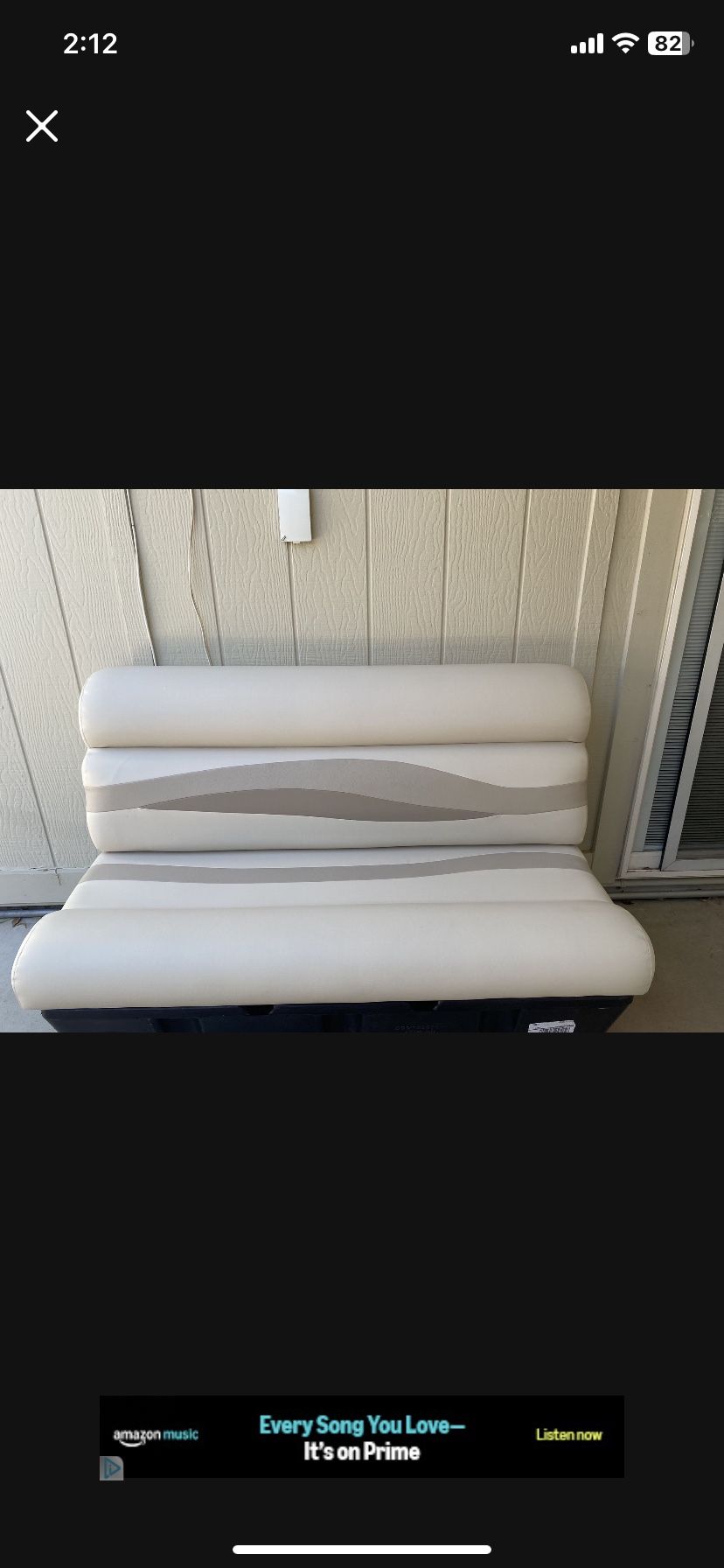 New In Box Pontoon Boat Bench Cushions