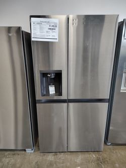 LG side by side refrigerator with craft ice maker 27cu