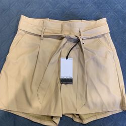 Faux Leather Shorts 
