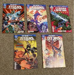 DC Comics Titans #28-32 DC K.O. Tie-In Comic Book Lot