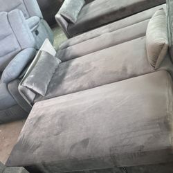 Gray sofa bed 