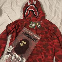 Red bape hoodie