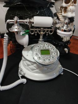 Vintage-Style Rotary Dial Landline Phone