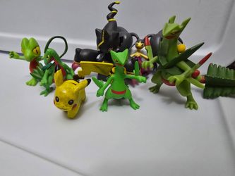 Pokemon XY collection figure lot.  Treecko evolution, Mega Banette&Mawhile, Pikachu