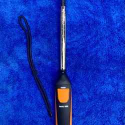 Testo 405i Hot-wire Anemometer Smart Probe Thermal Thermohygrometer Bluetooth Digital Smart App Data Logging Volume Flow Calculation Telescopic 