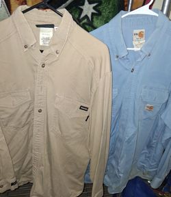 FR Work Shirts Lot of 2 – Carhartt & Workrite
