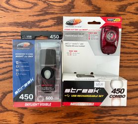 CYGOLITE BICYCLE BIKE LIGHTS. 450 COMBO
