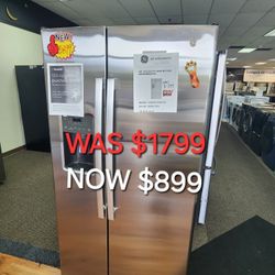 GE 25.3 Cu. Ft. Side By Side Refrigerator 