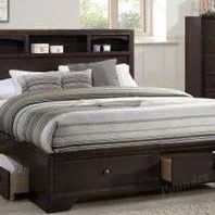 Melinna Collection Queen size bed with Drawers-available also in EK size Now 449.00 For Queen Size  Free Delivery 🚚 No Showroom 