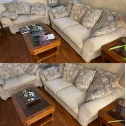 Living Room Set for Sale – Sofa, Loveseat, Coffee Table & Side Table