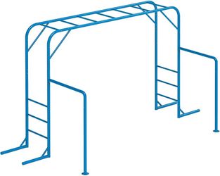 Outdoor Monkey Bar Set with Climbing Frame, Gymnastics bars, Playground Sets for Backyards, Metal Monkey Bars for Kids Ages 3 and Up, Backyard Playgro