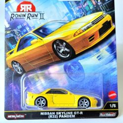 Hot Wheels Nissan Skyline R32 GT-R Pandem Yellow Ronin 