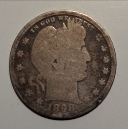 1898 Silver Quarter