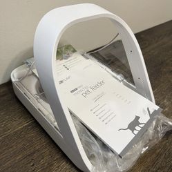 SureFlap SureFeed MPF001 Microchip Pet Feeder White Smart Cat Dog Bowl Excellent