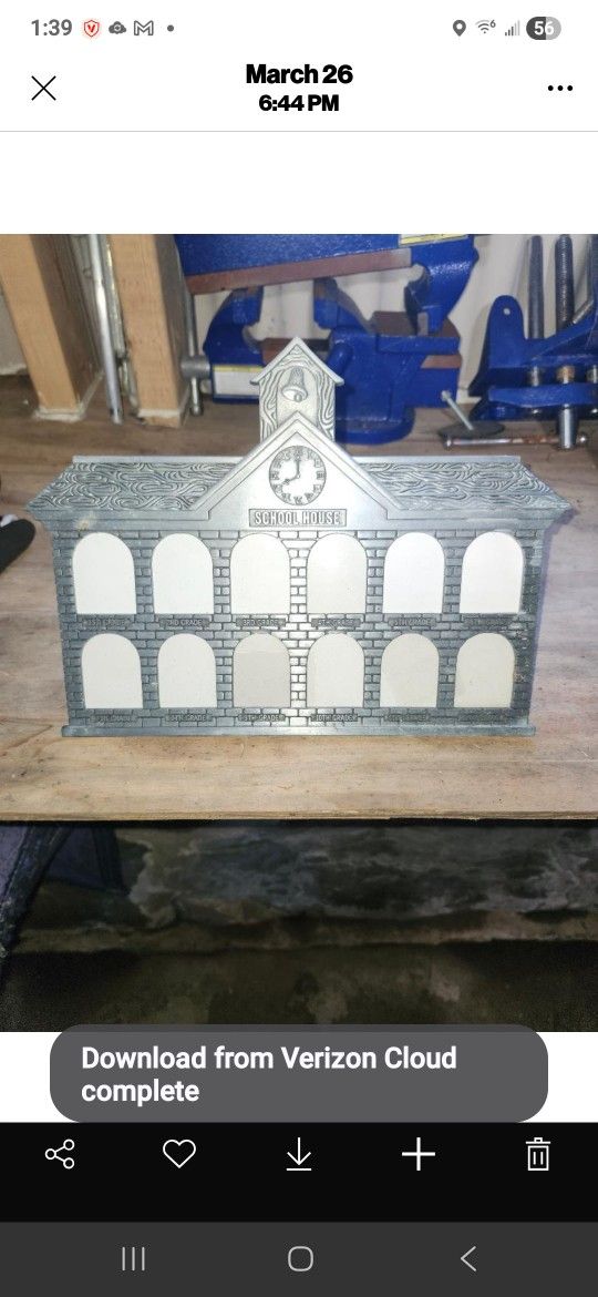 SCHOOL HOUSE PICTURE FRAME
