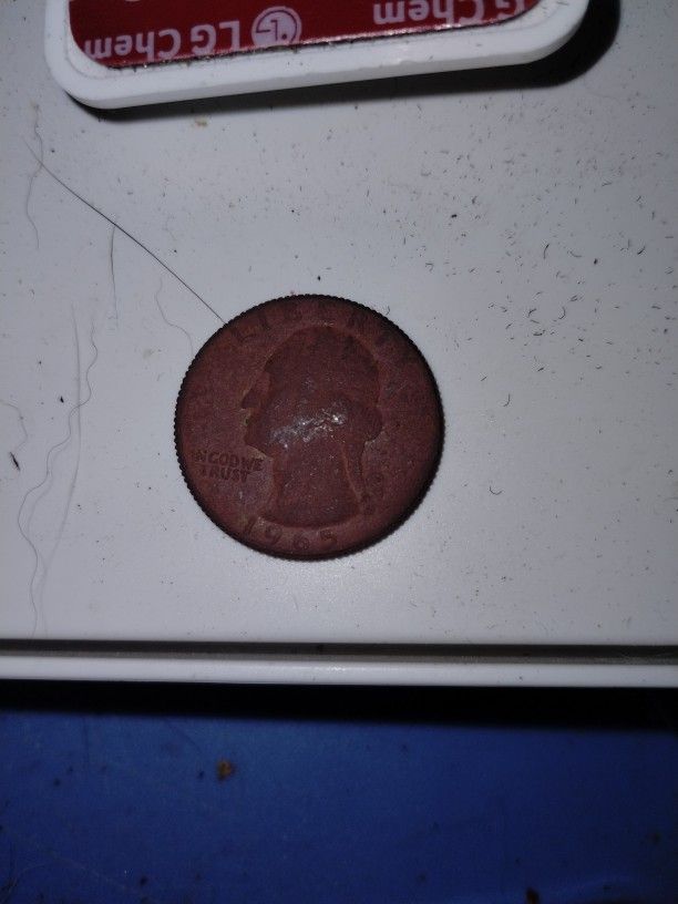 1965 Quarter Missing Clad Layer