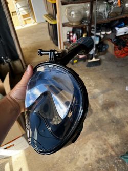 Full Face Snorkel Mask with GoPro Mount