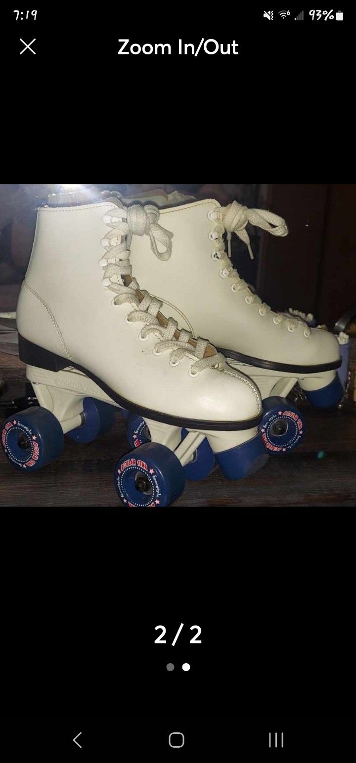 White Skates Sz 7