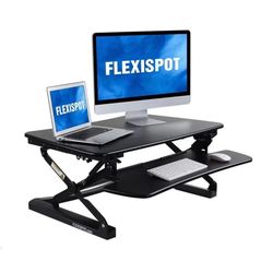 New in box Flexispot M2B Standing Desk Converter 35-inch wide Platform Height Adjustable