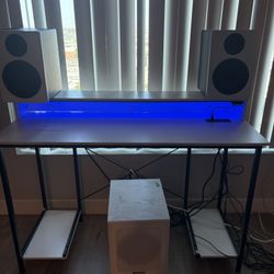 Desk And Speakers 