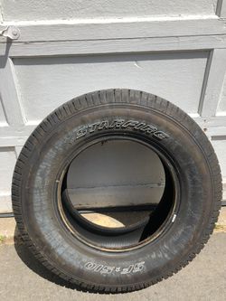 Slightly Used tire. (1 tire) Starfire LT265/70 R17 Came off 2005 Dodge Ram 2500 In