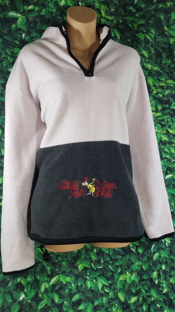 VTG Dr. Seuss Fleece Jacket. Women's Size Large. PLEASE Read Description