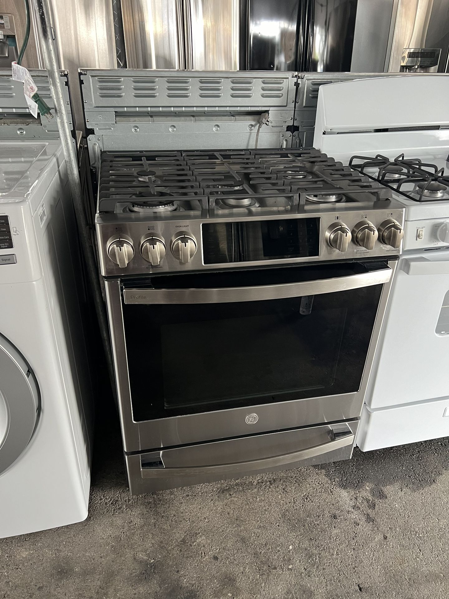 Silver Flat GE 5 Burners Stainless Steel Gas Stove We Deliver And Install🚚👨🏻‍🔧