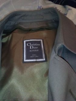 Designer Christian dior trench coat jacket