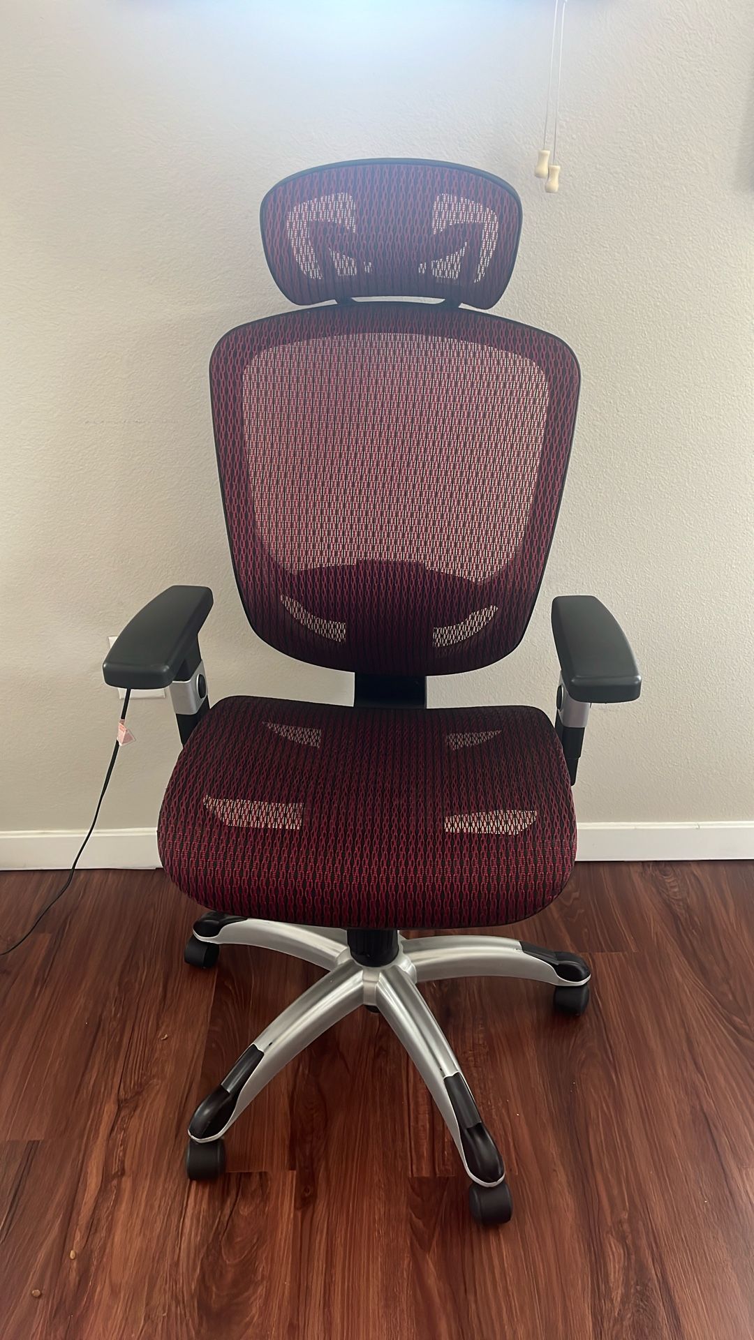 Maroon And Black Office Chair