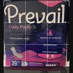 Special Price For Brand NEW  3- Case(12 Boxes)Off Prevail Daily Bladder  Control Pads 