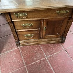 Small Antique Chest Sideboard 