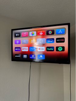 Samsung AppleTV, with wall mount