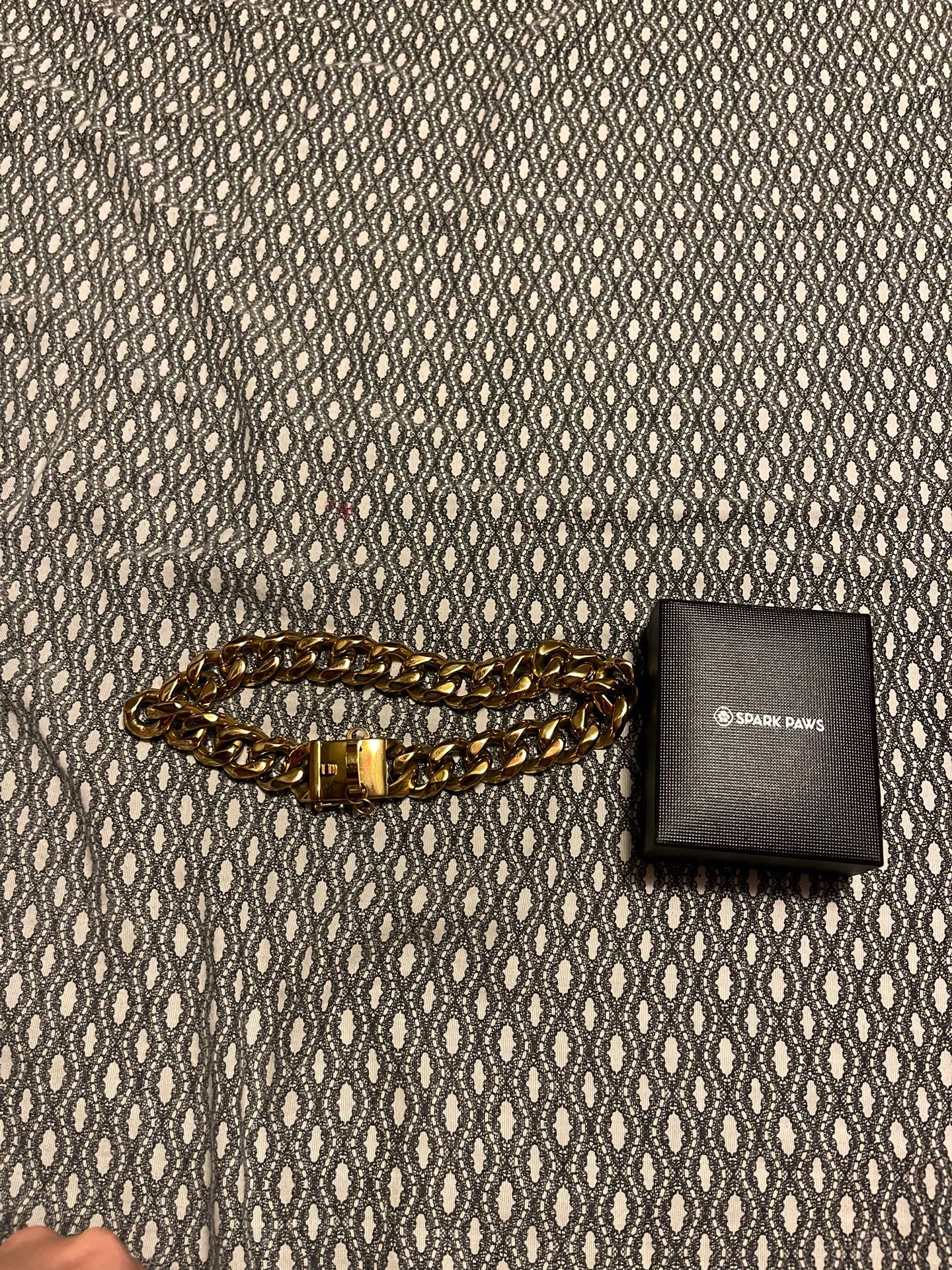 Gold Chain Dog Colar