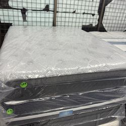 QUEEN SIZE BEDTECH HYBRID MATTRESS & BOX SPRING BED SET