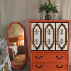 Vintage Mirror And Dresser
